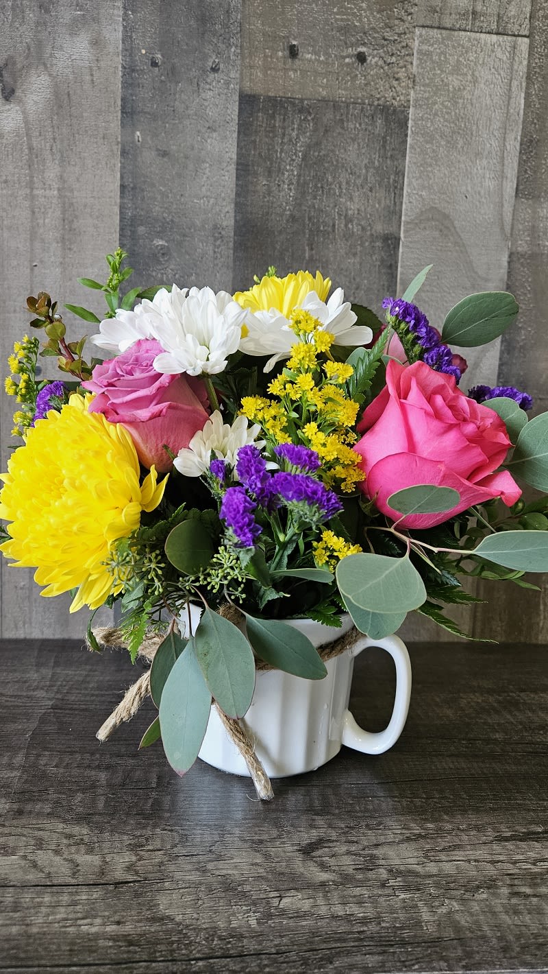 Cup of Joy Flower Mix Flower Bouquet