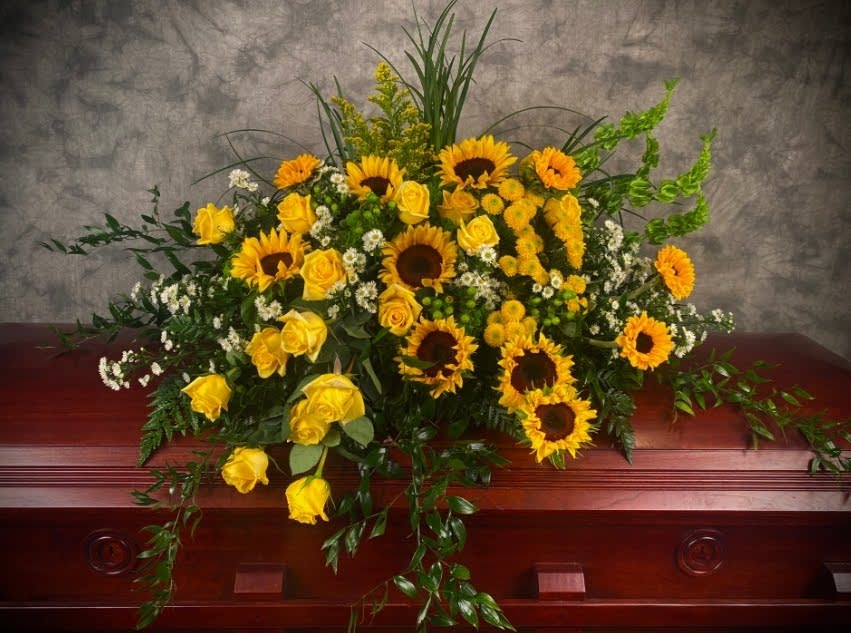Sunflower Casket Spray