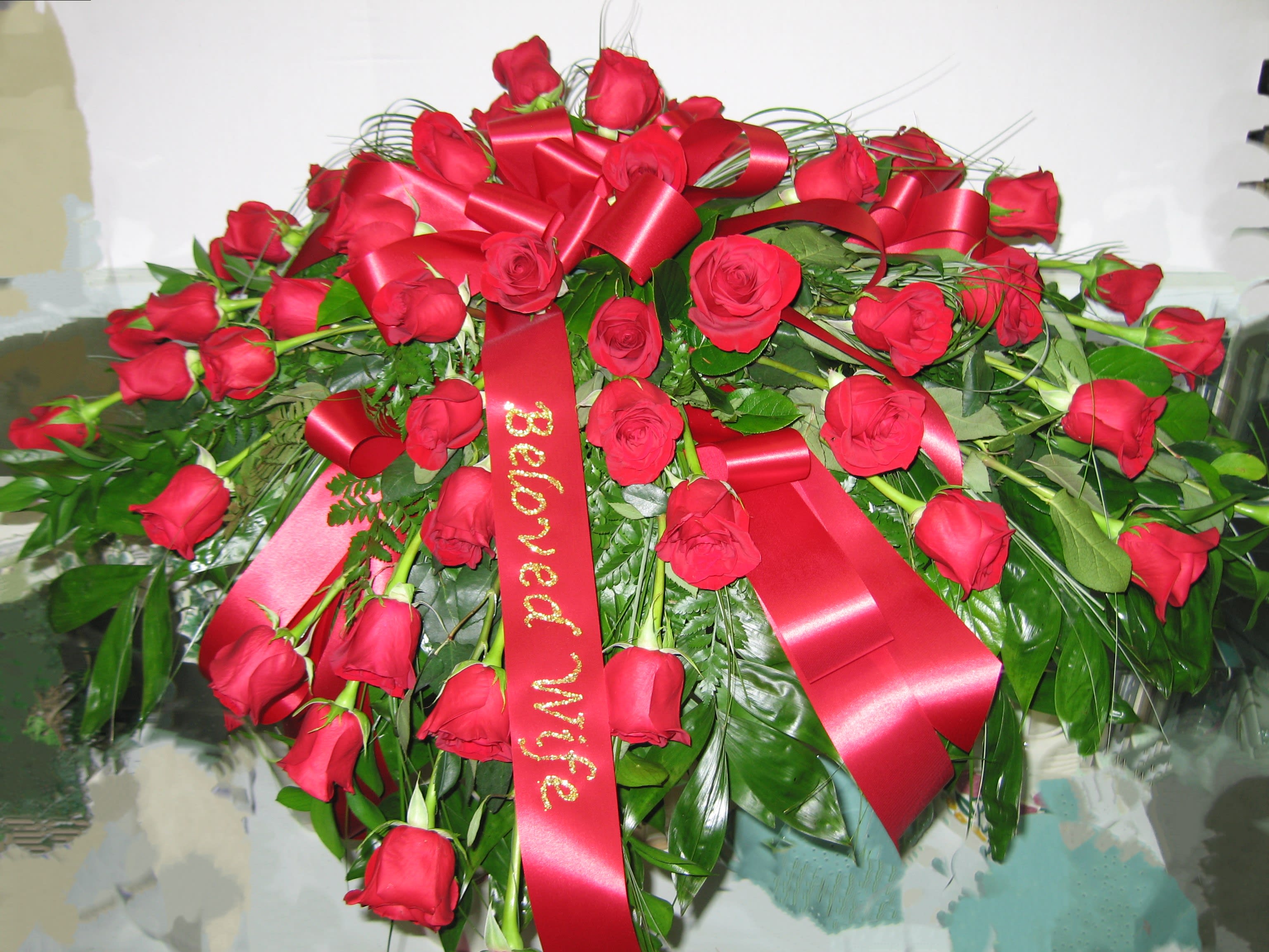 50 Rose Casket Spray