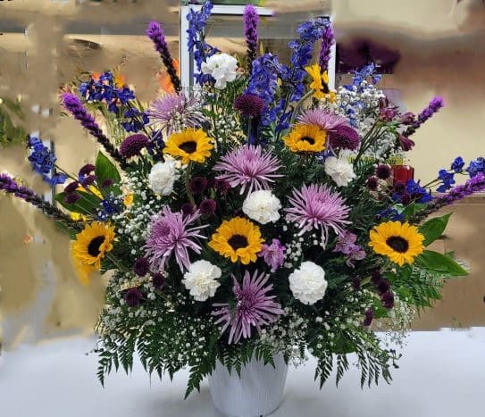 Fond Farewell Funeral Basket