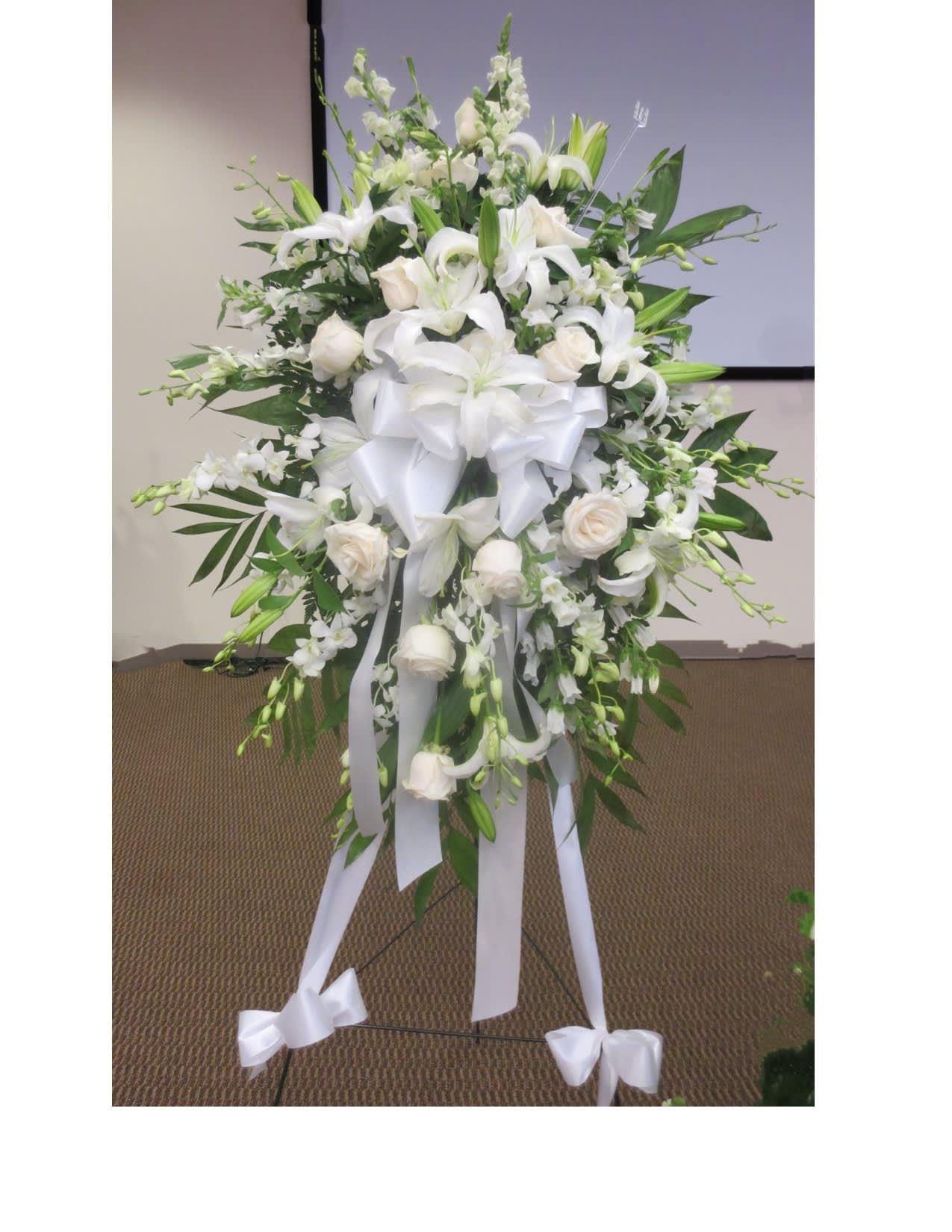 Divine Peace Orchid Standing Spray