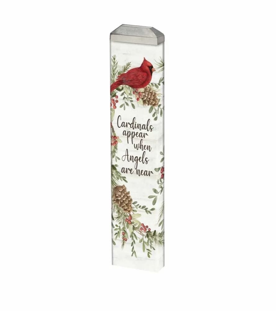 Cardinals Appear 13" Mini Art Pole Flower Bouquet