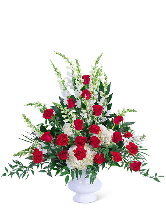 Serene Sanctuary Urn Flower Bouquet