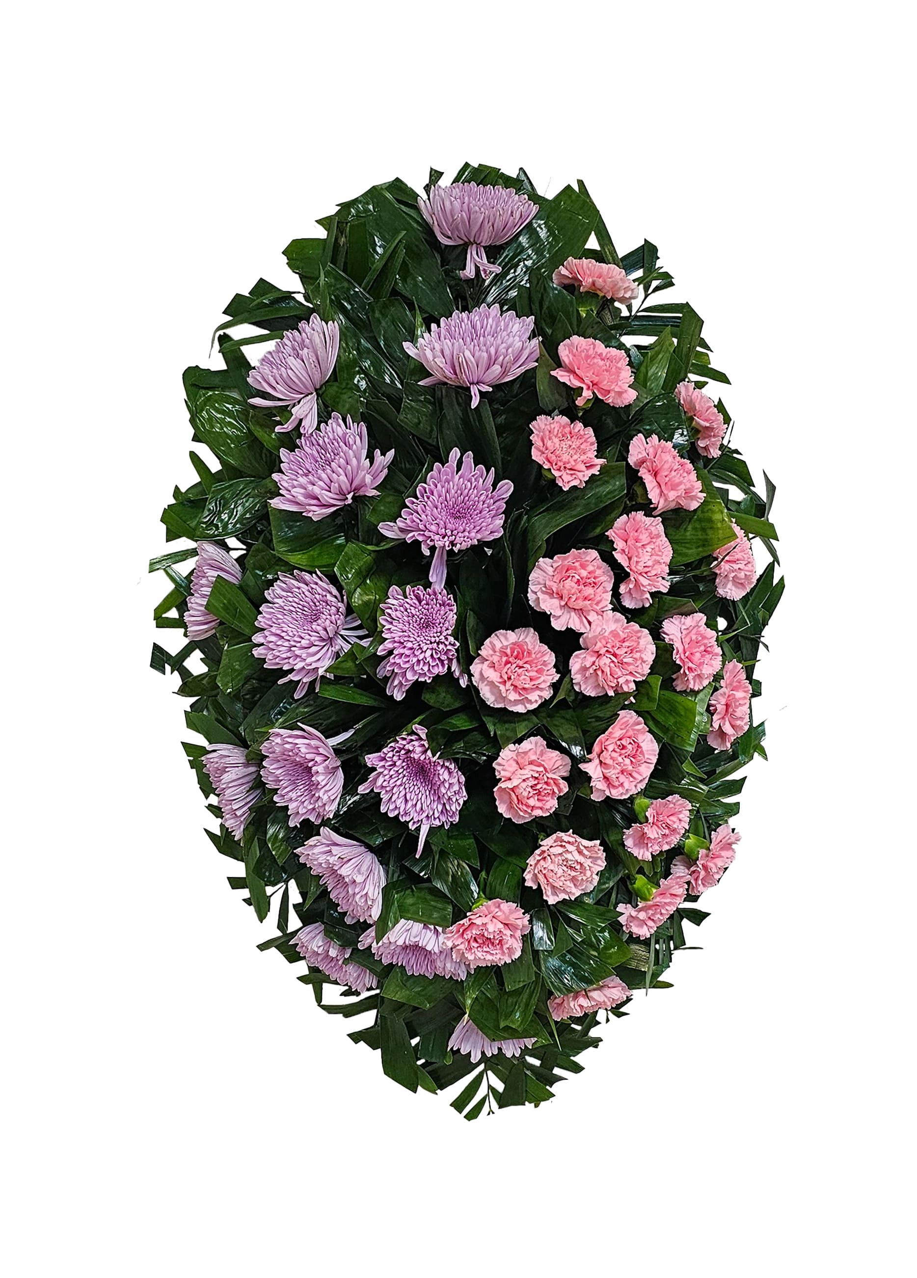 C-7 Corona de claveles y crisantemos