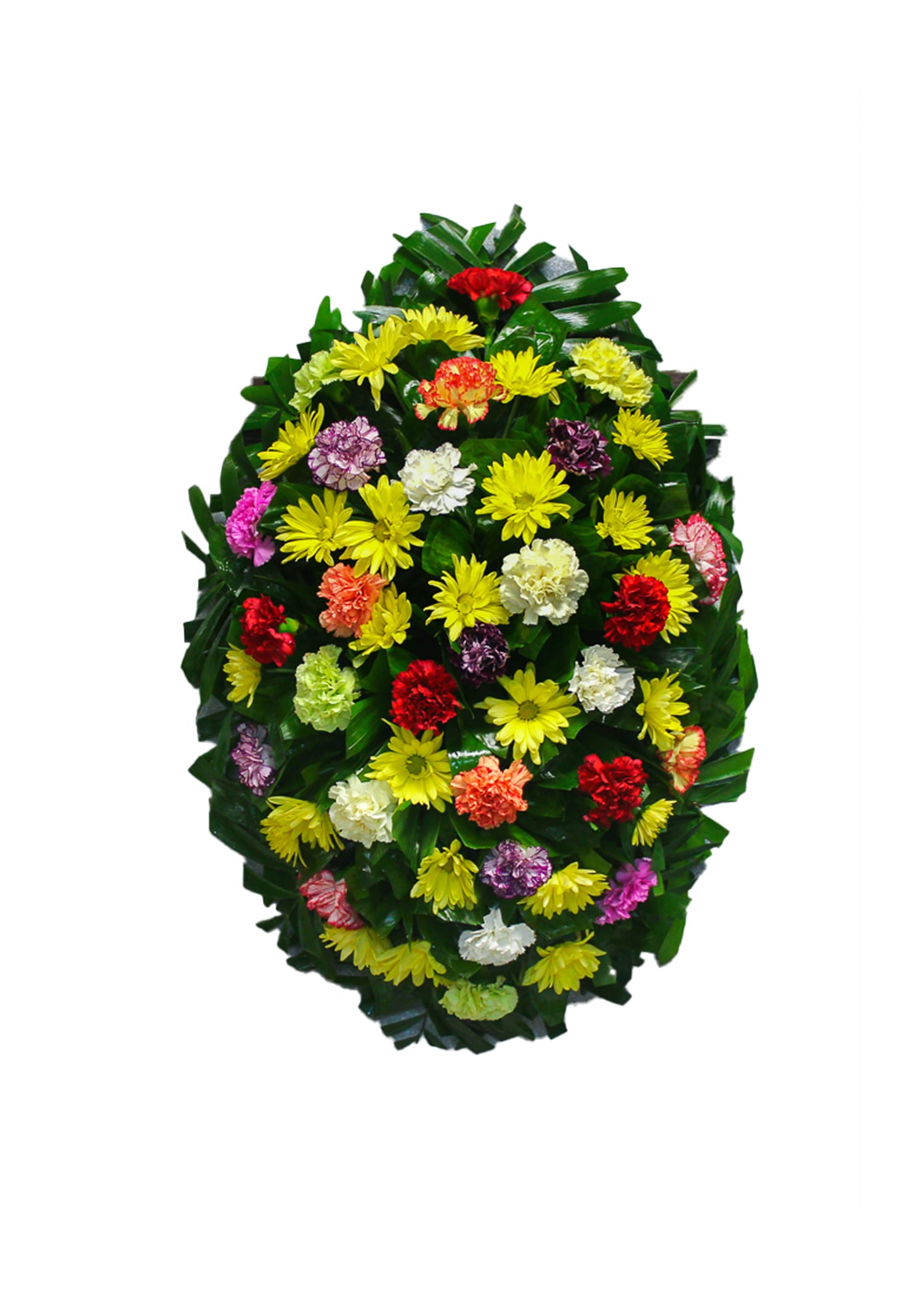 C-1 Corona de margaritas y claveles