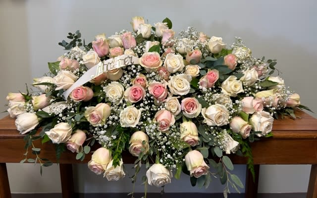Royal Remembrance Casket Spray Flower Bouquet
