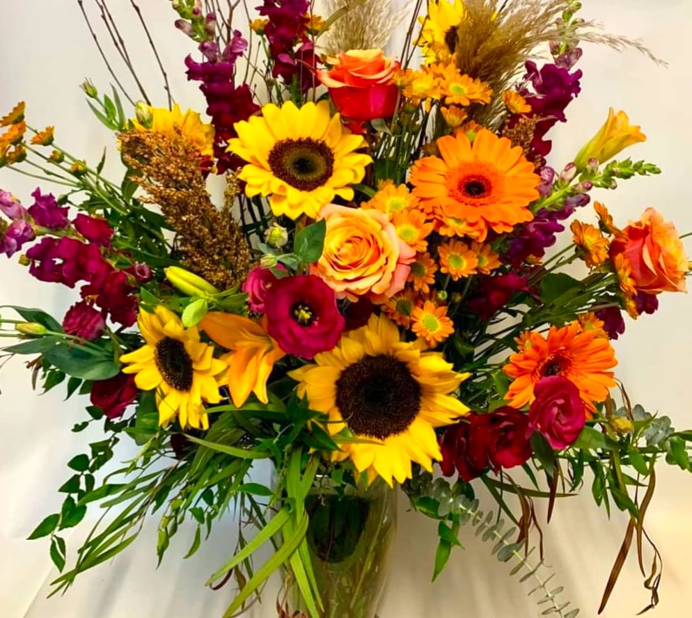 change in the Season Fall Garden Vase Flower Bouquet
