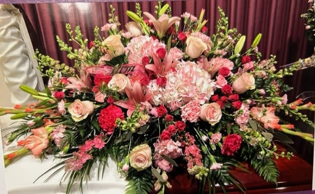 Pink Fairytale Casket Spray