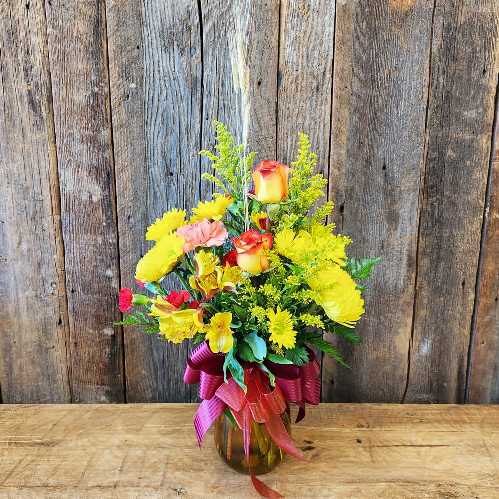 Judy's Butterscotch Sunset Flower Bouquet