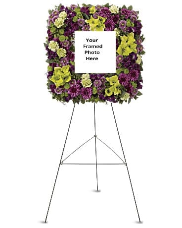 Mosaic of Memories Square Easel Wreath