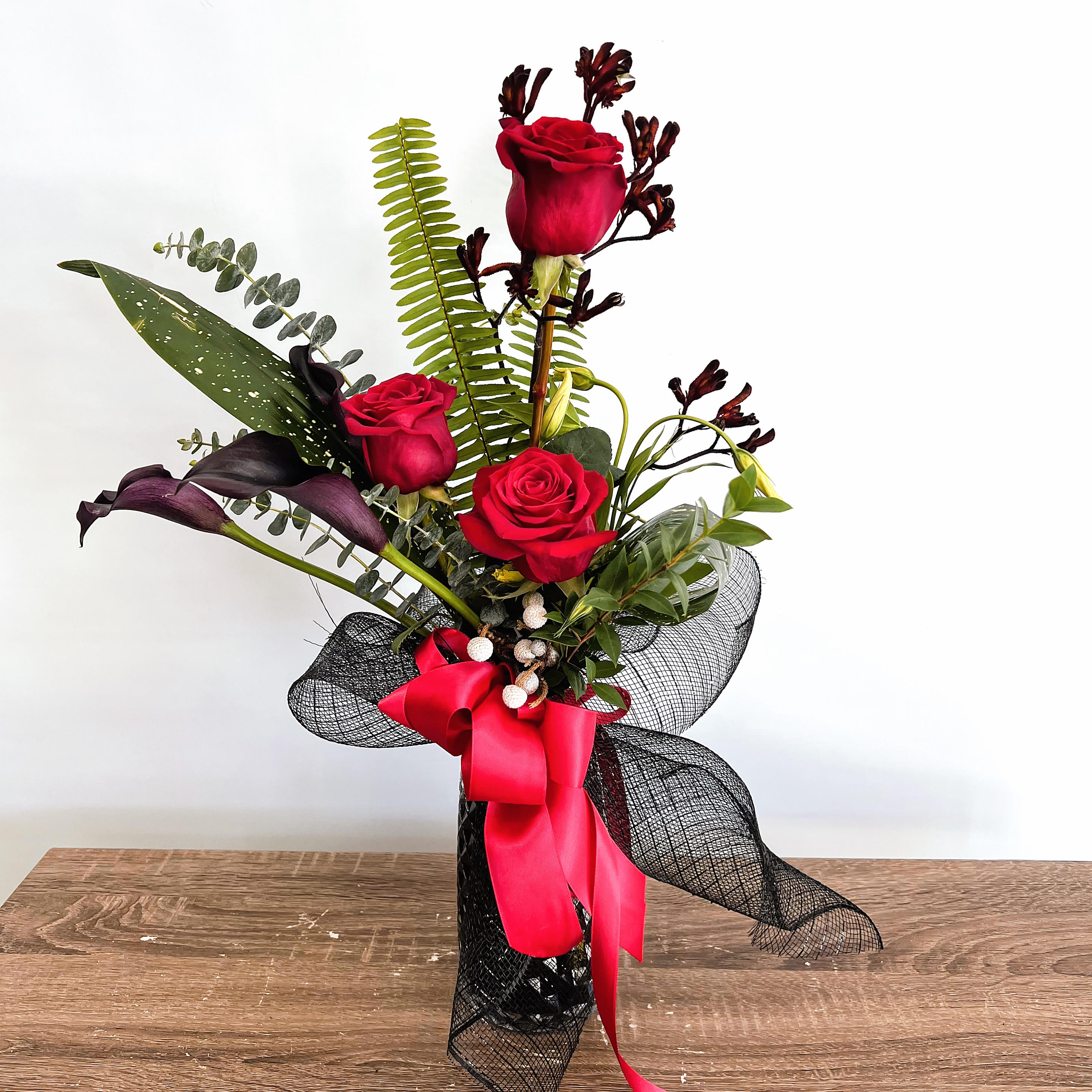 Halloween-Inspired Tropical Arrangement