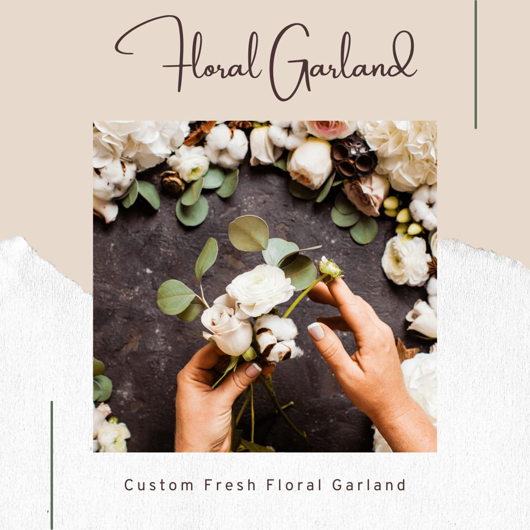 Custom Floral Garland Flower Bouquet