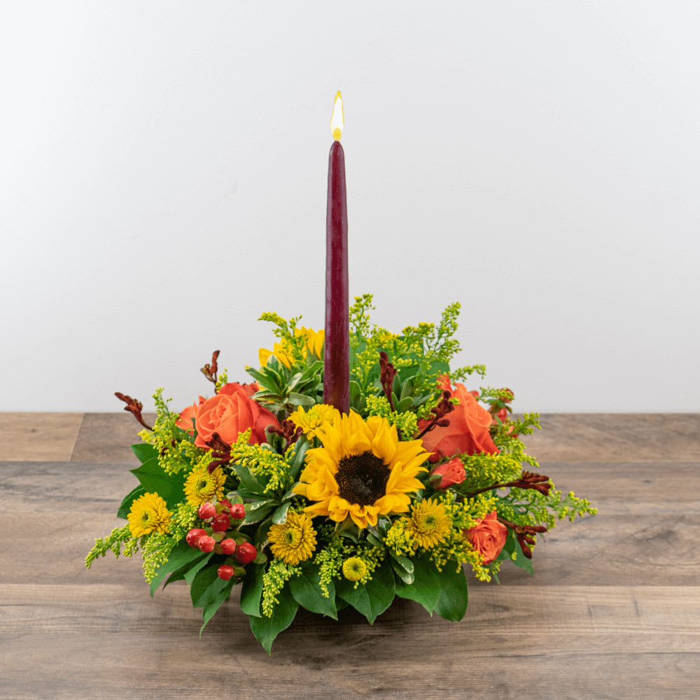 Autumnal Equinox Centerpiece Flower Bouquet