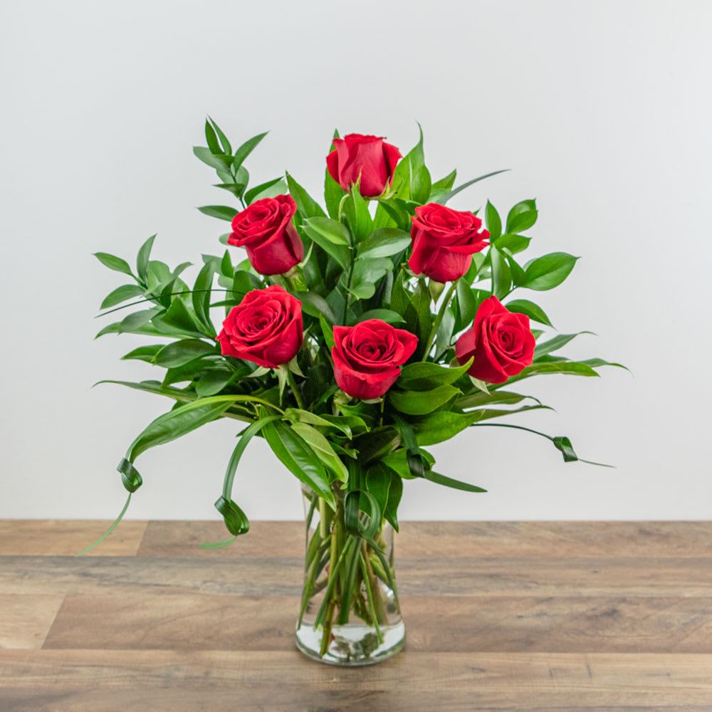 The Classic Six (Pick your color) Flower Bouquet