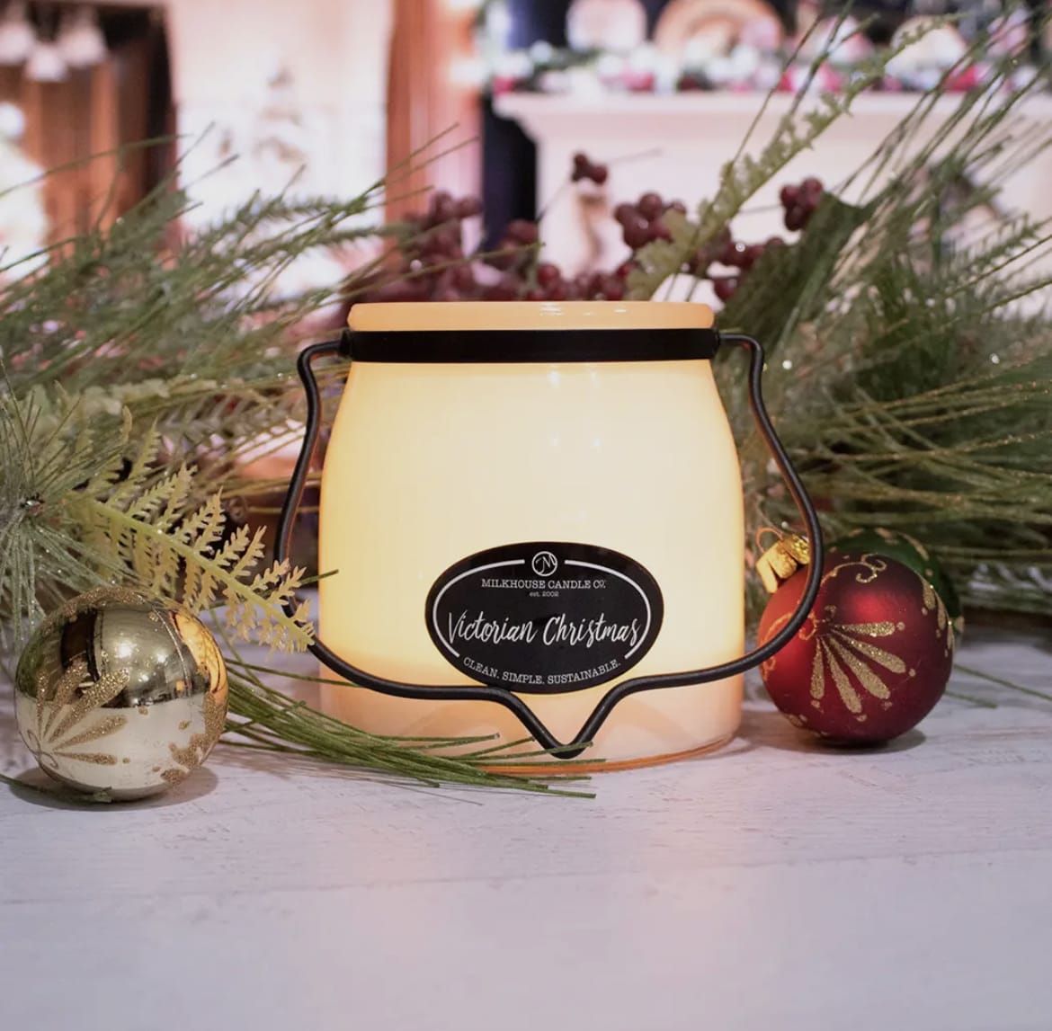 Victorian Christmas Candle