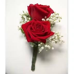 Mini Rose Boutonniere Flower Bouquet