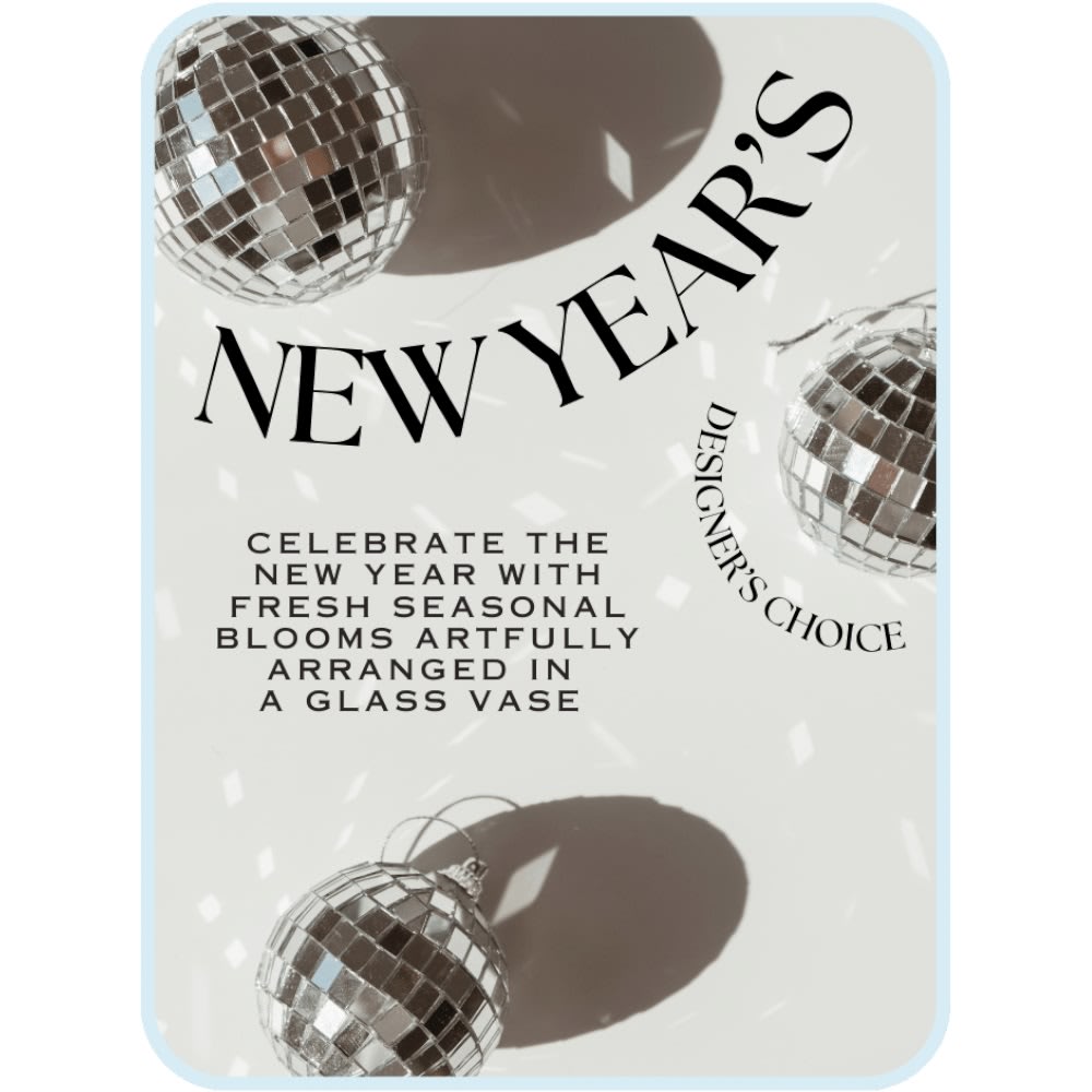 Designer's Choice New Year's Arrangement Flower Bouquet