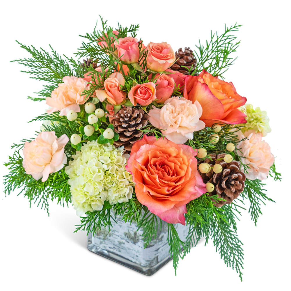 Peachy Woodland Flower Bouquet