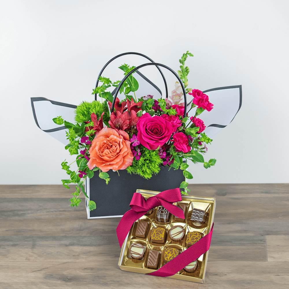 Love and Chocolate Blooming Tote Ensemble