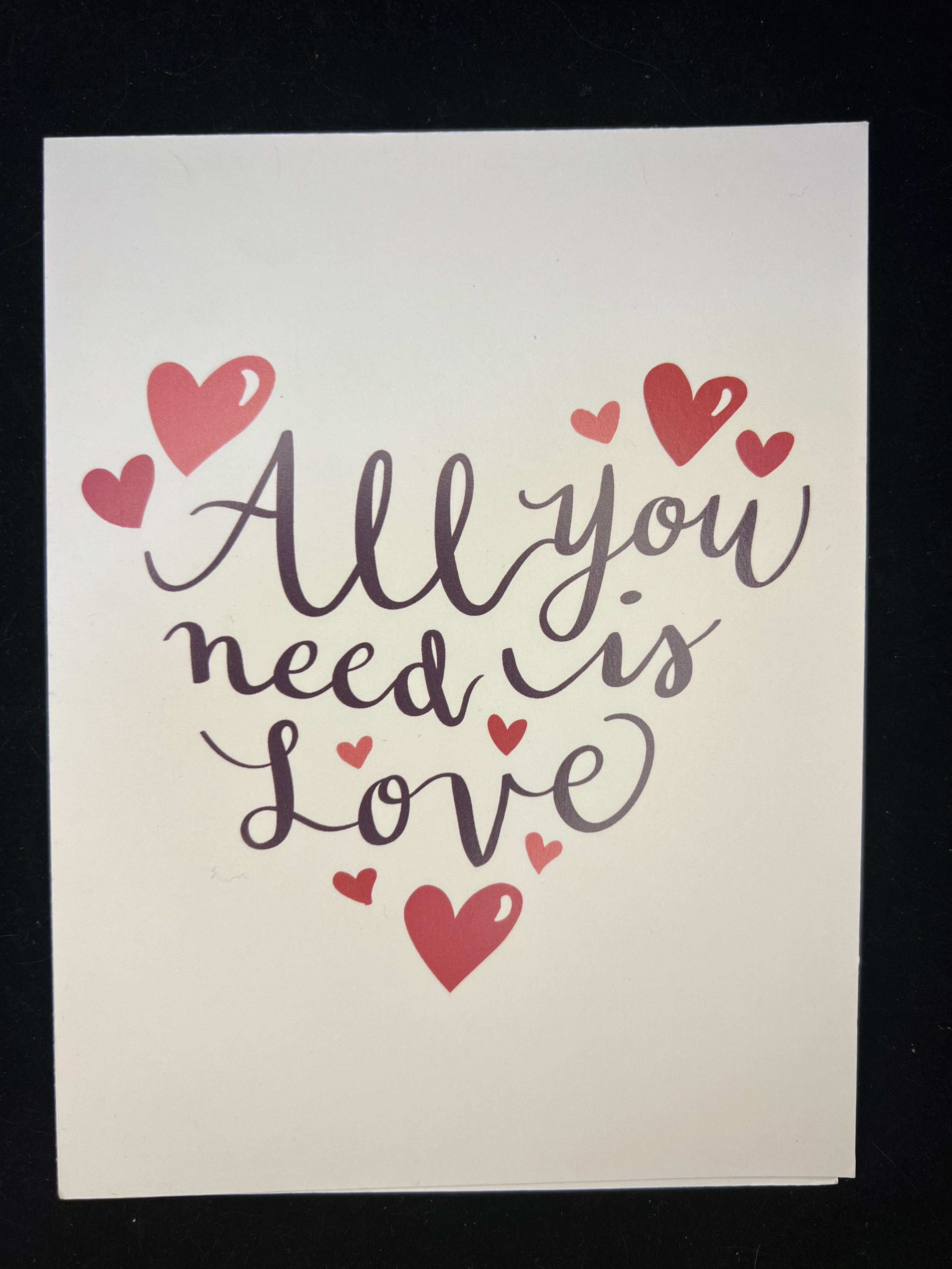 All you need is love Card