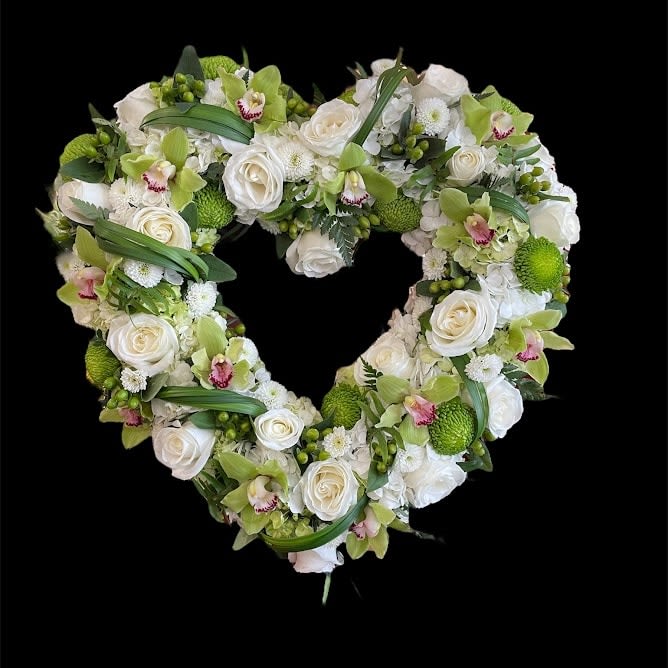 Heart Wreath Flower Bouquet