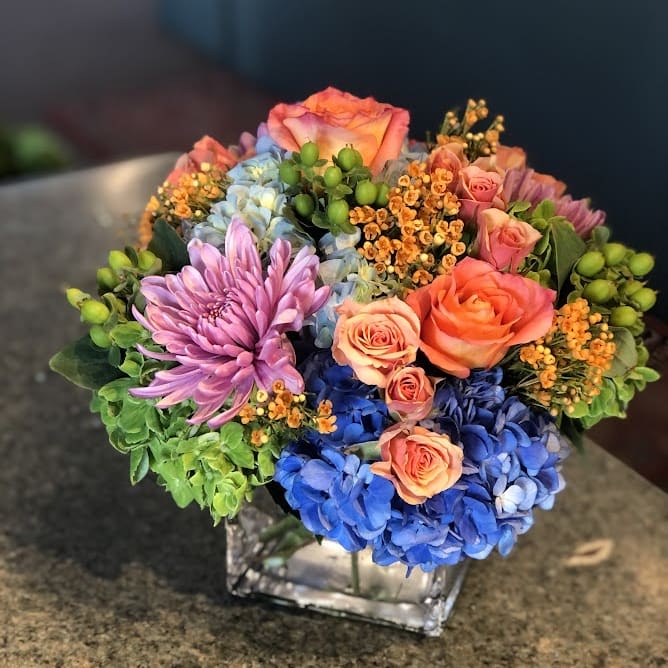 Colorful Low Flower Bouquet