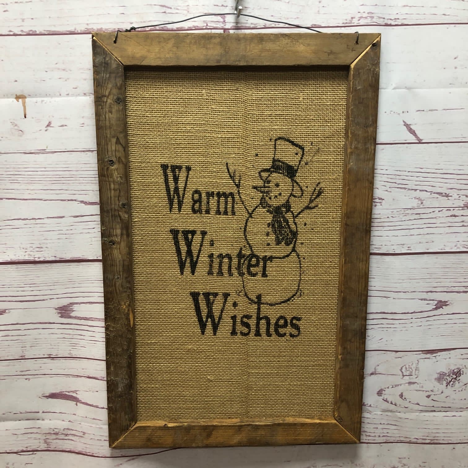 Warm Winter Wishes Sign