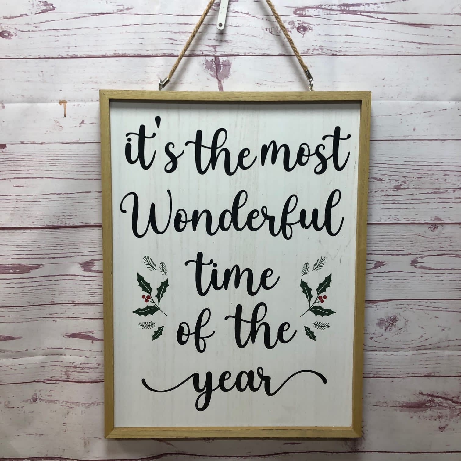 Double-Sided Christmas Wall Sign