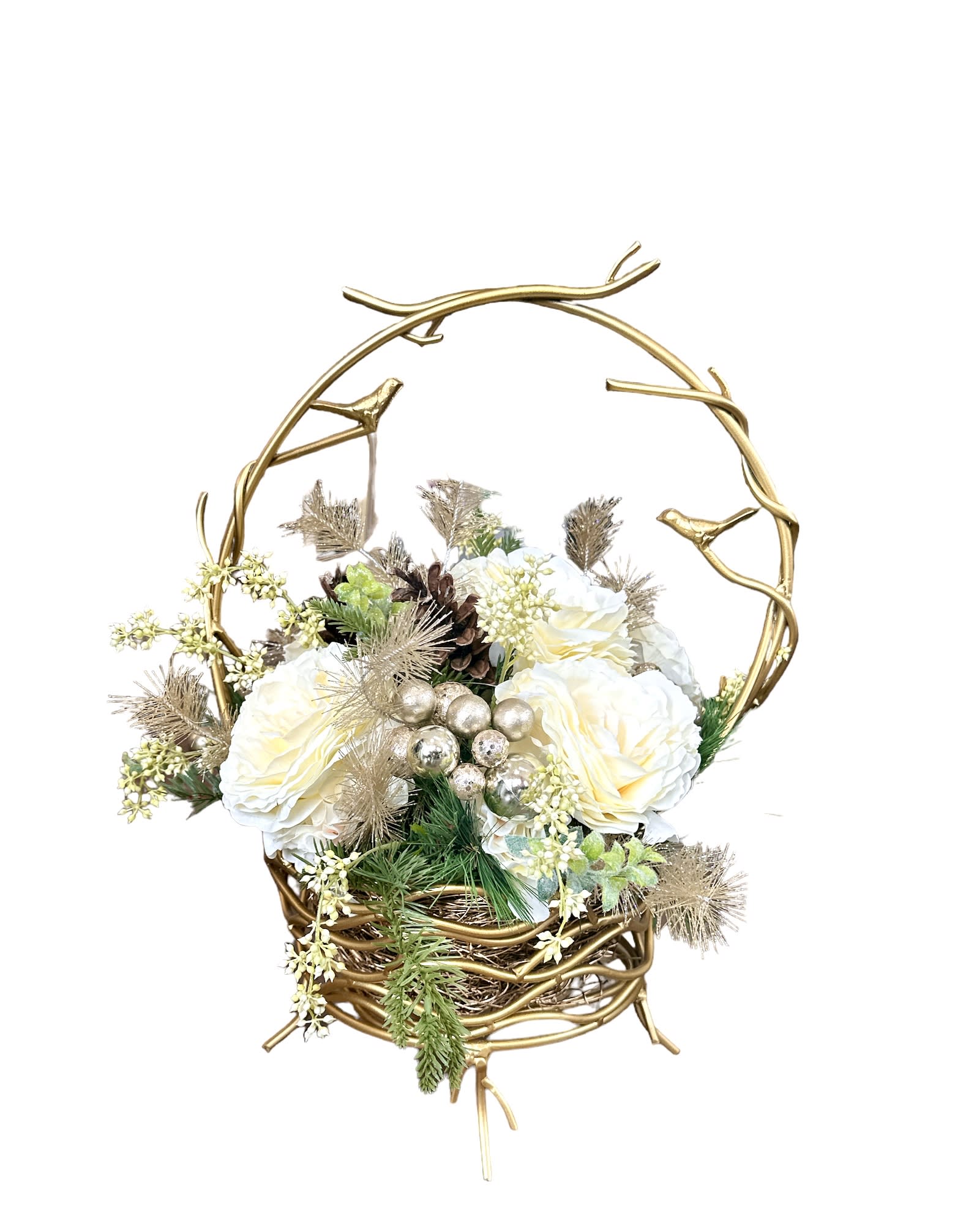 Snowy Branches Silk Bouquet