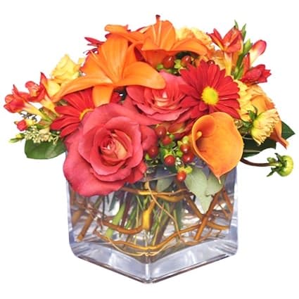 Seasonal Potpourri Fresh Floral Vase
