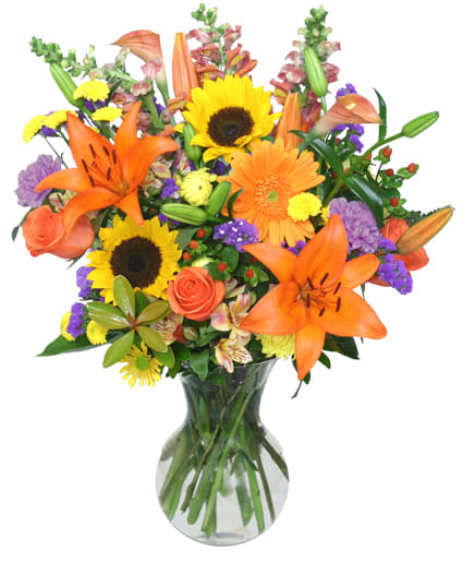Harvest Rhapsody Fresh Flower Vase