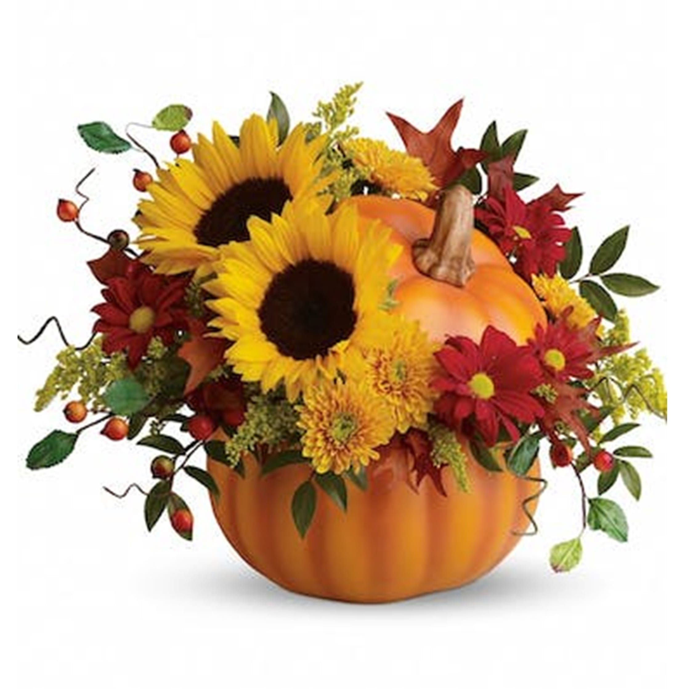 Ceramic Flower Pumpkin