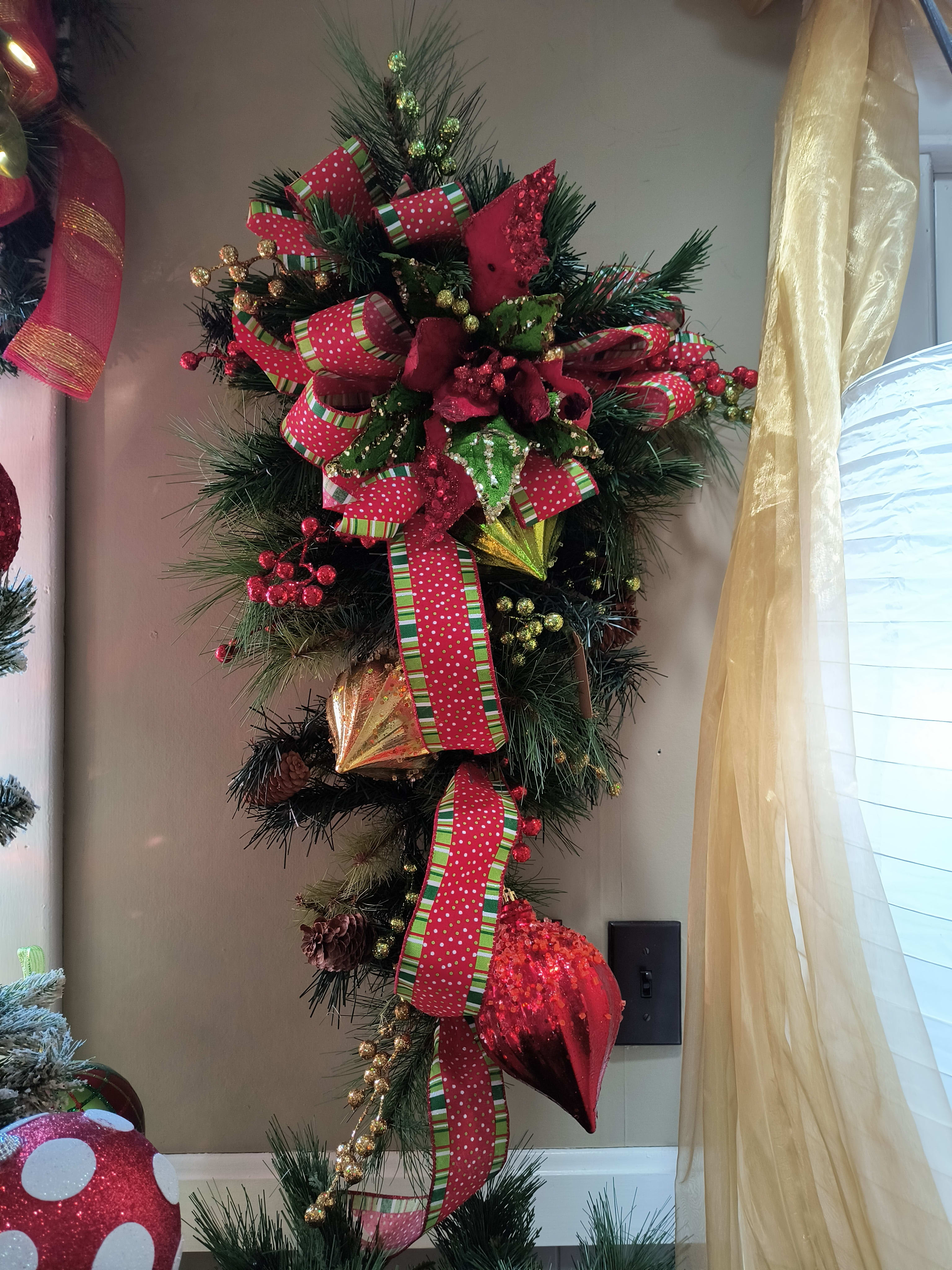 Christmas Ornament Swag Flower Bouquet