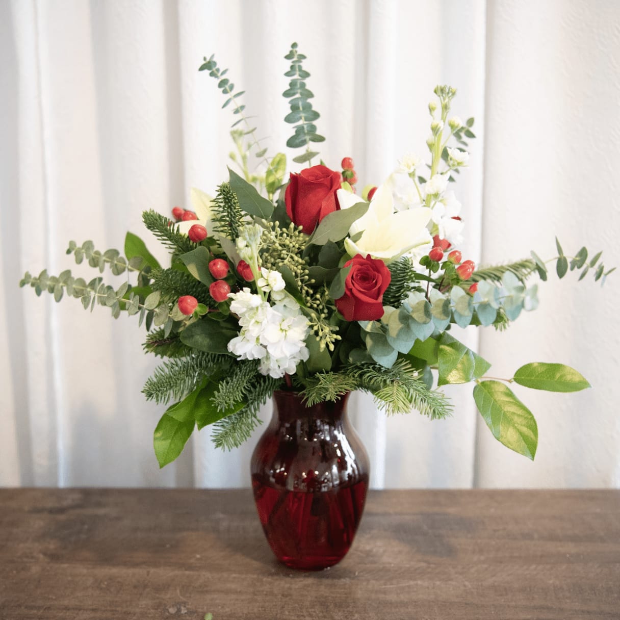 Candy Cane Dreams Flower Bouquet