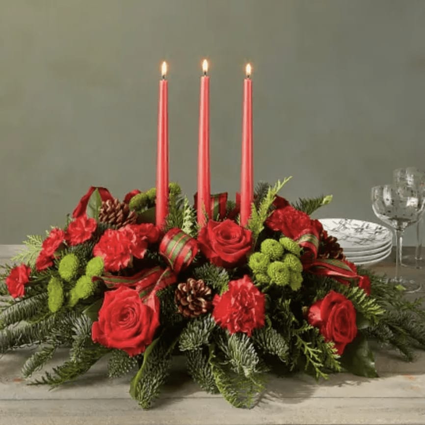 Season of Joy Centerpiece Flower Bouquet