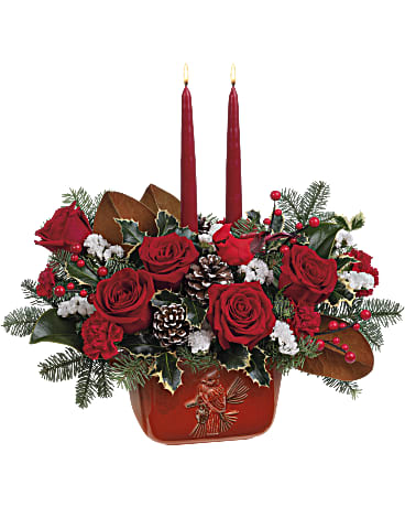 Teleflora's Christmas Classic Centerpiece