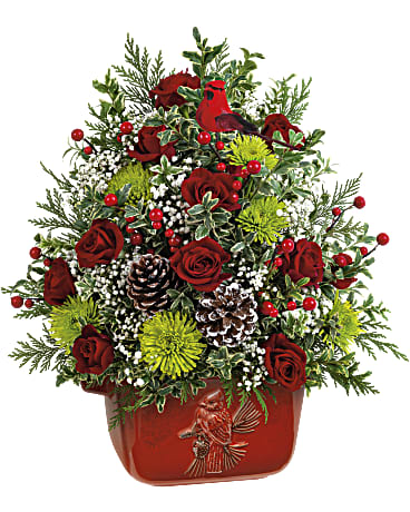 Teleflora's Cardinal Heirloom Tree
