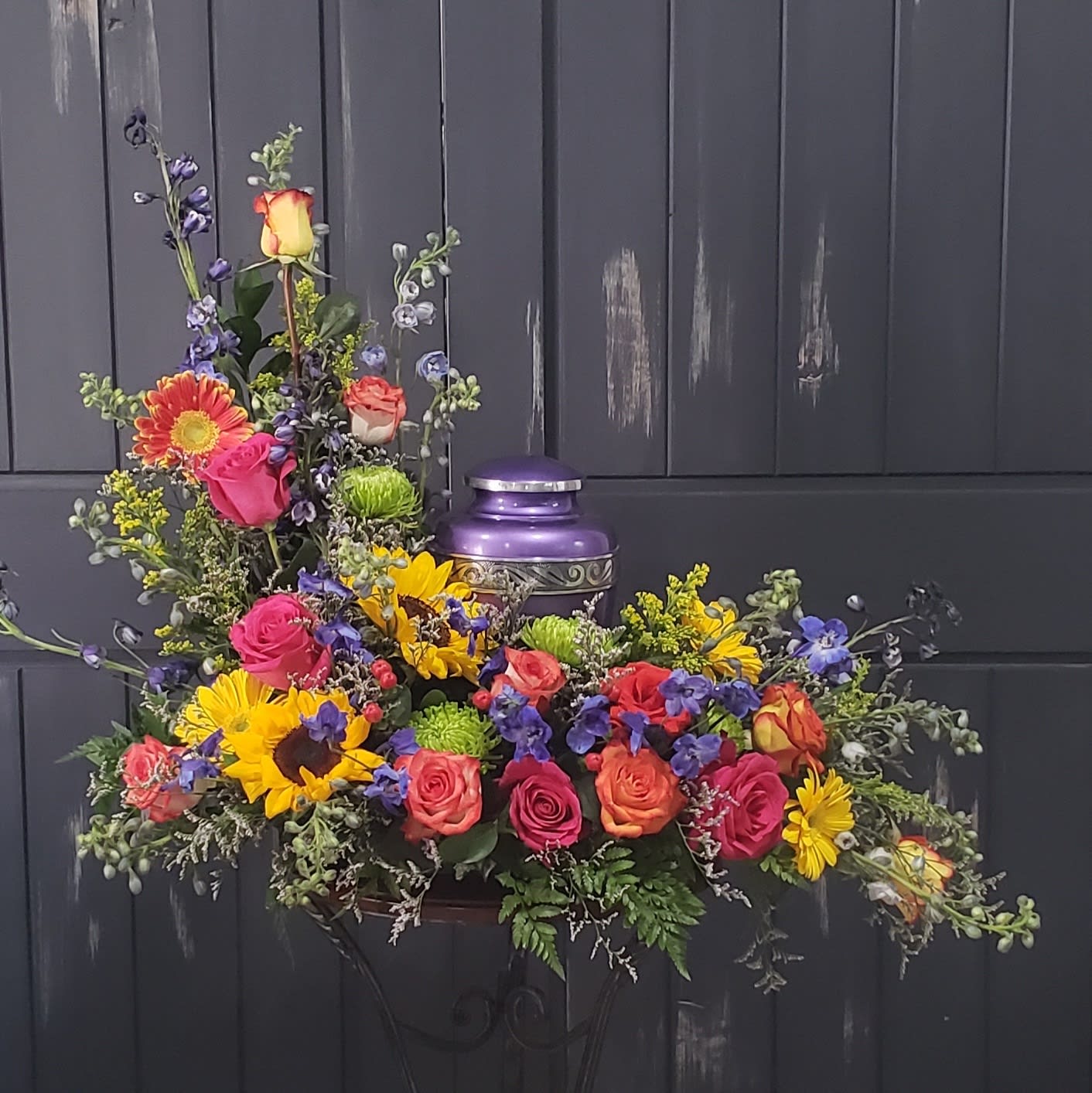 Seasons of Change Urn Embrace Flower Bouquet
