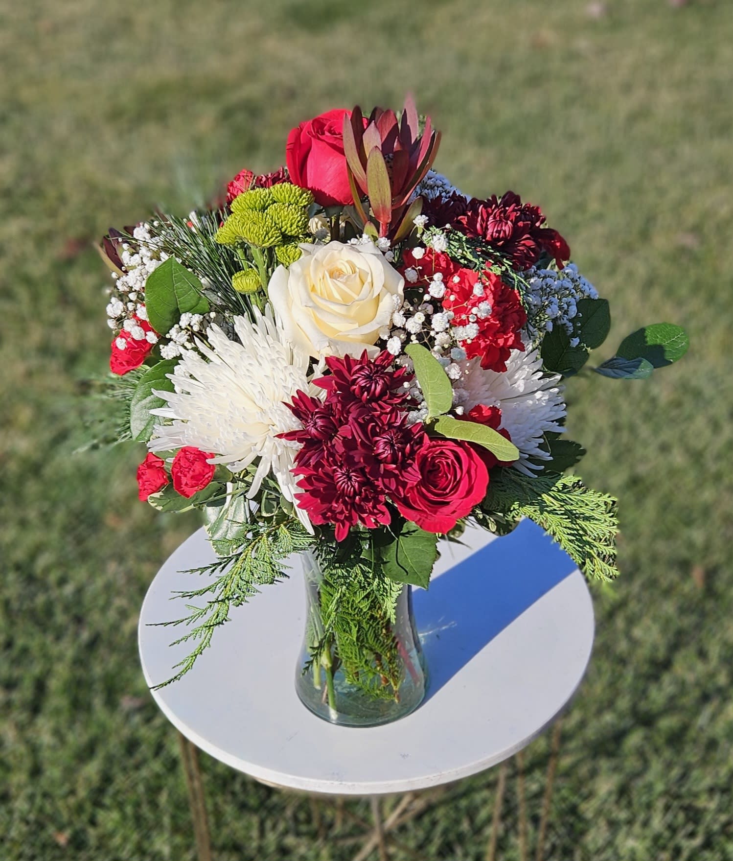 Christmas Florist's Choice Tall Vase