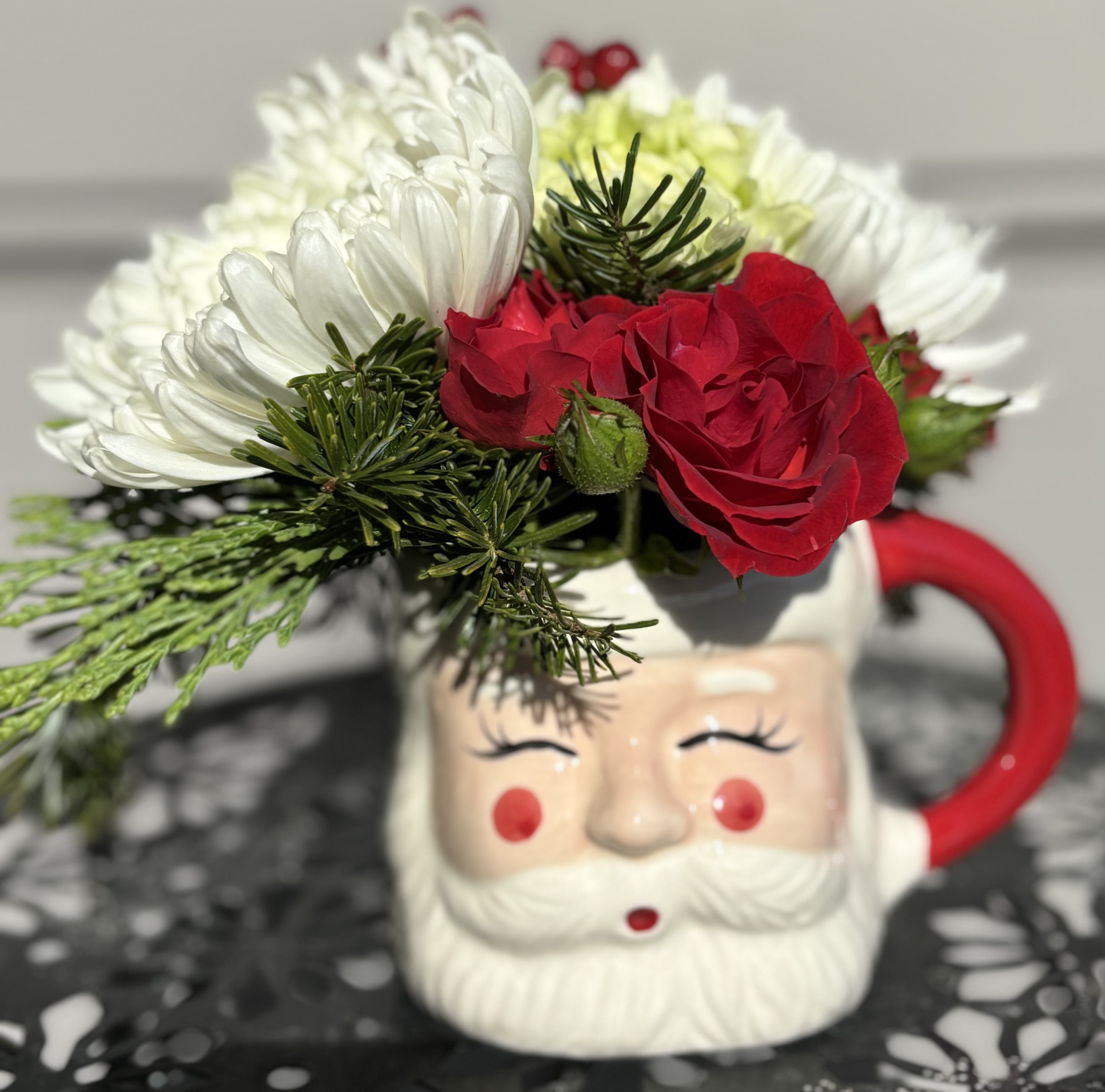 Here Comes Santa Flower Bouquet