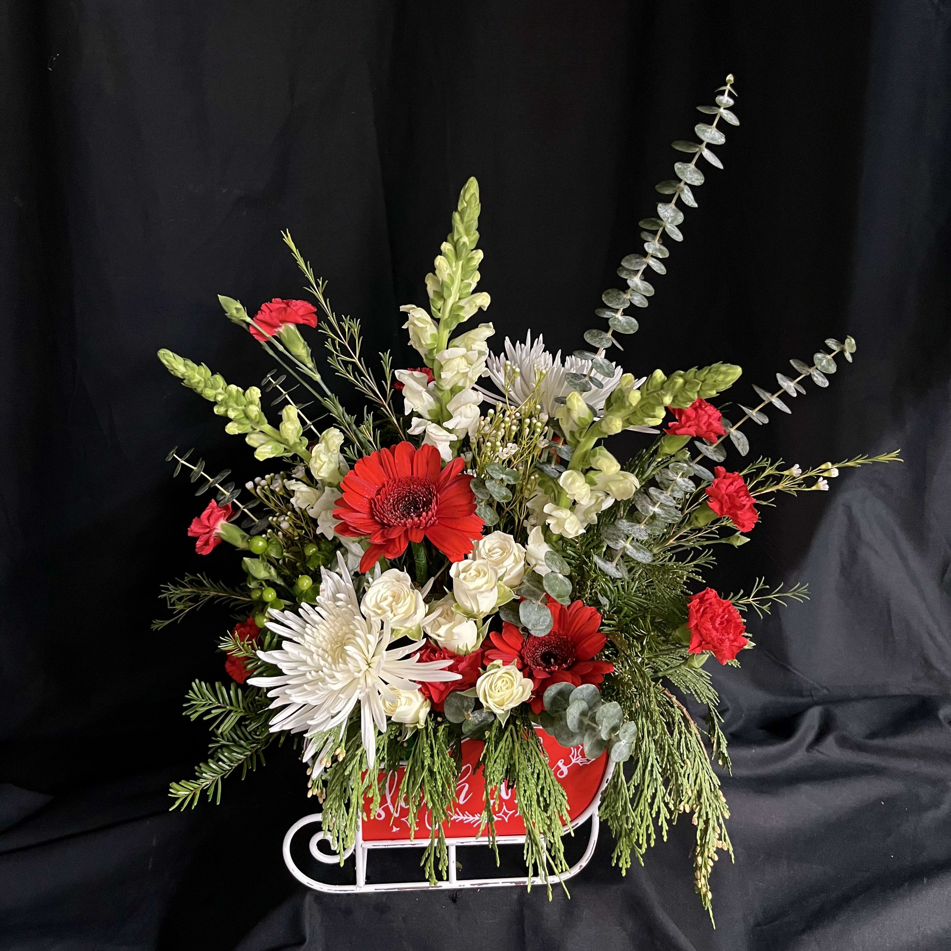 Sleigh The Day Flower Bouquet