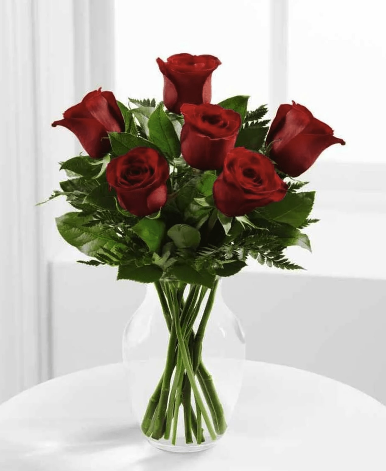 Livin' On Love - 1/2 Dozen Roses Traditional Cut Flower Bouquet