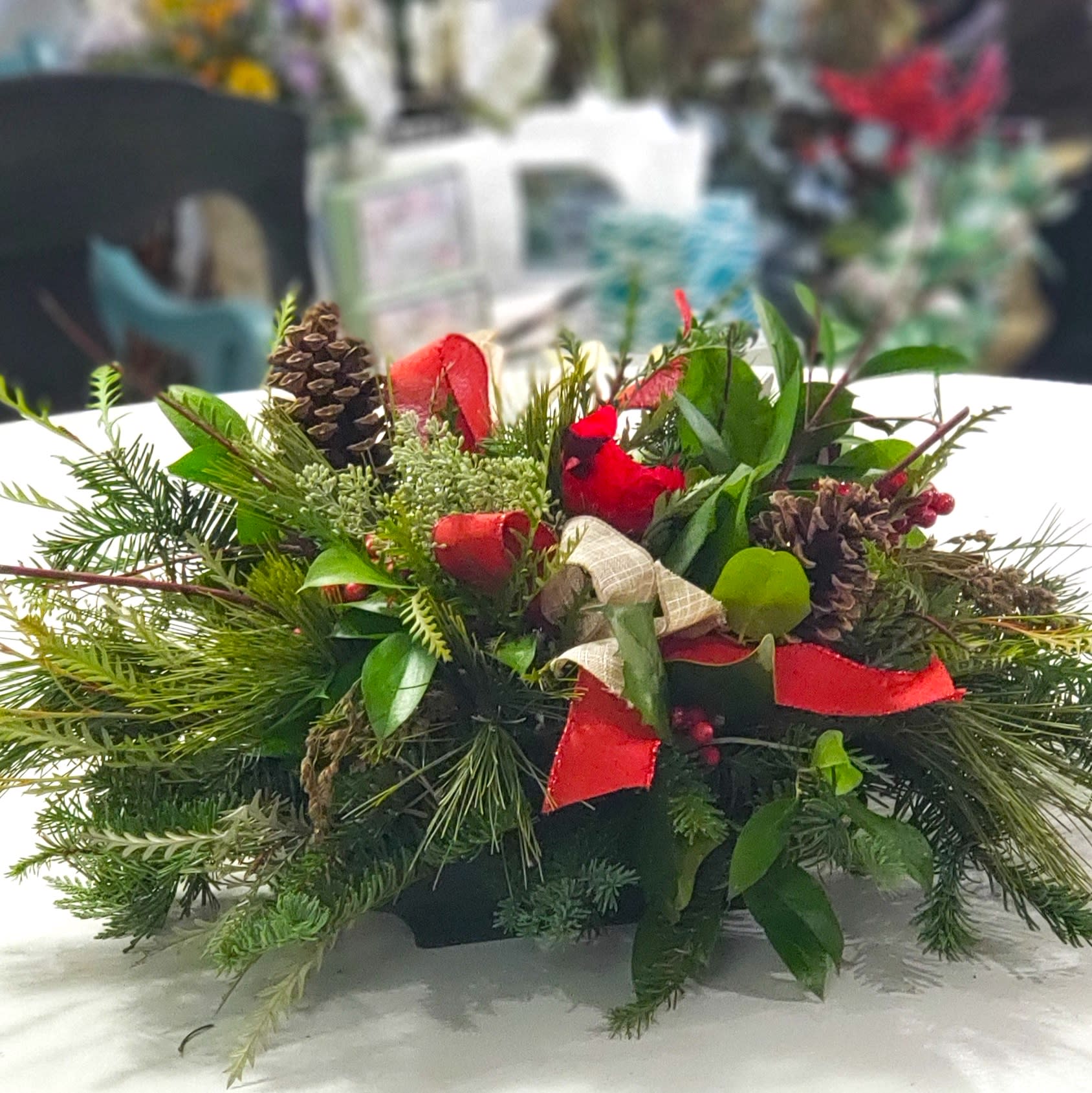 Feathered Friend Winter Centerpiece