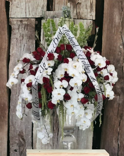 Tall Sympathy arrangement