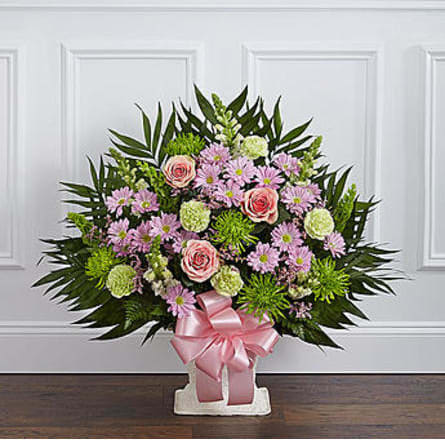 PASTEL FLOOR BASKET Flower Bouquet