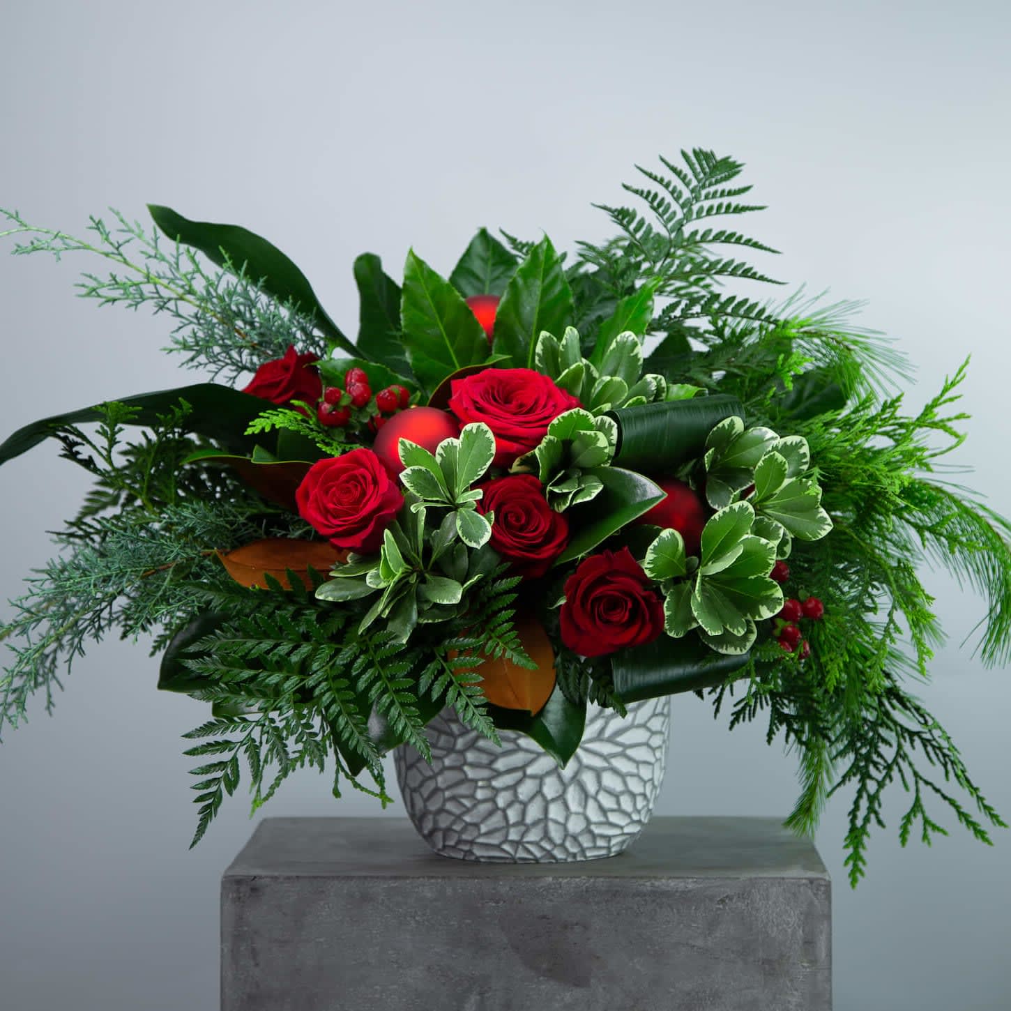 Christmas Ornament Flower Bouquet