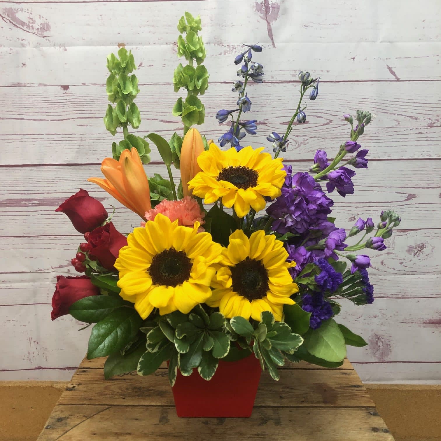 Over the Rainbow Arrangement Flower Bouquet