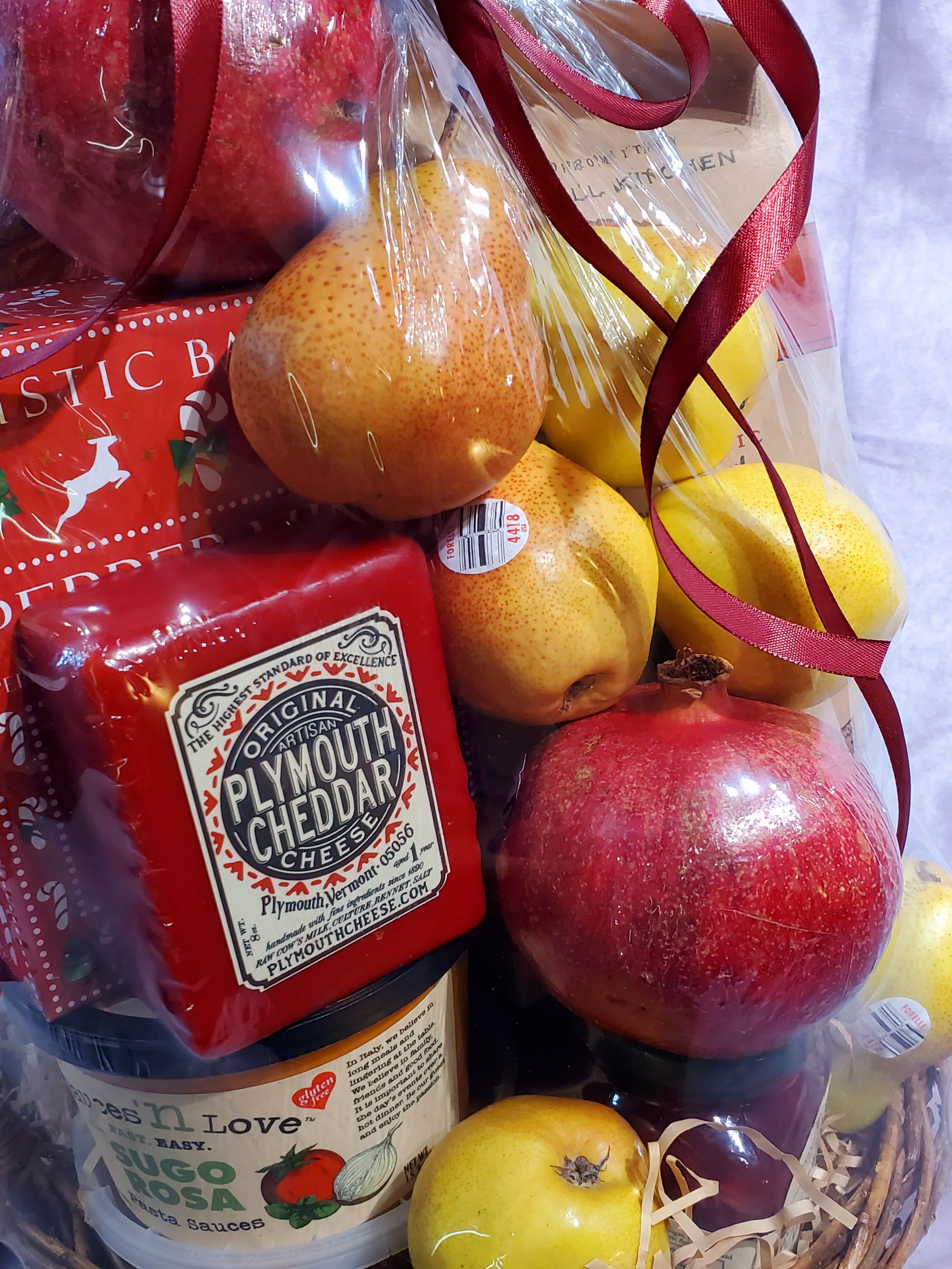 Assorted Gourmet Basket Flower Bouquet