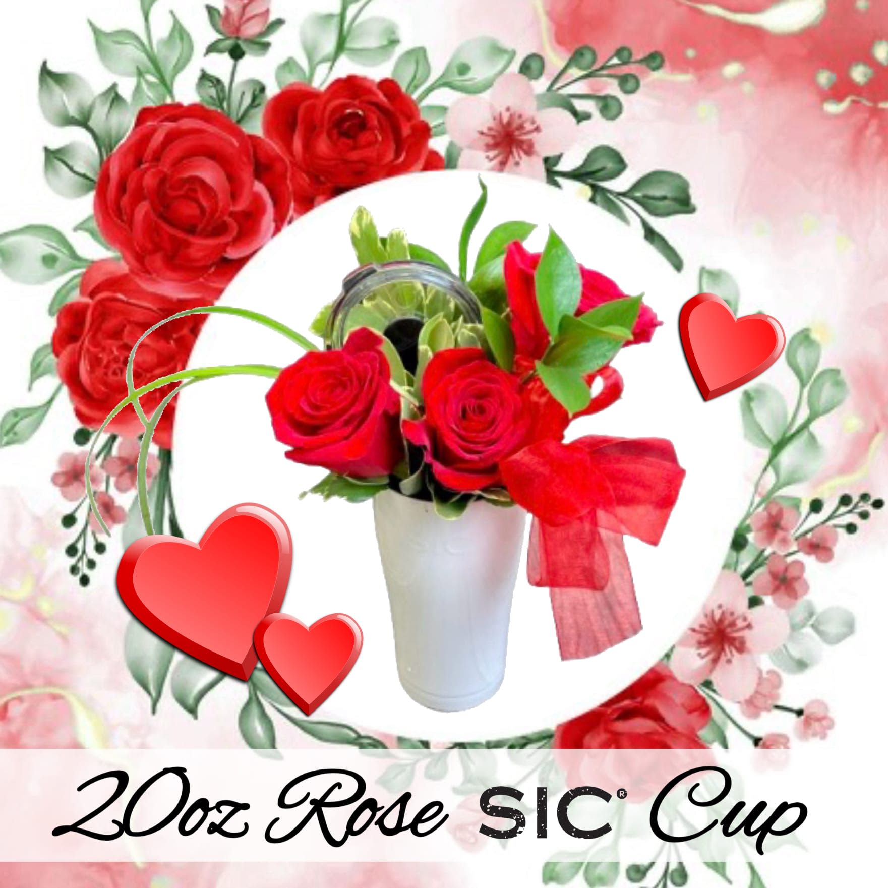 12oz Valentine Coffee SIC Cup