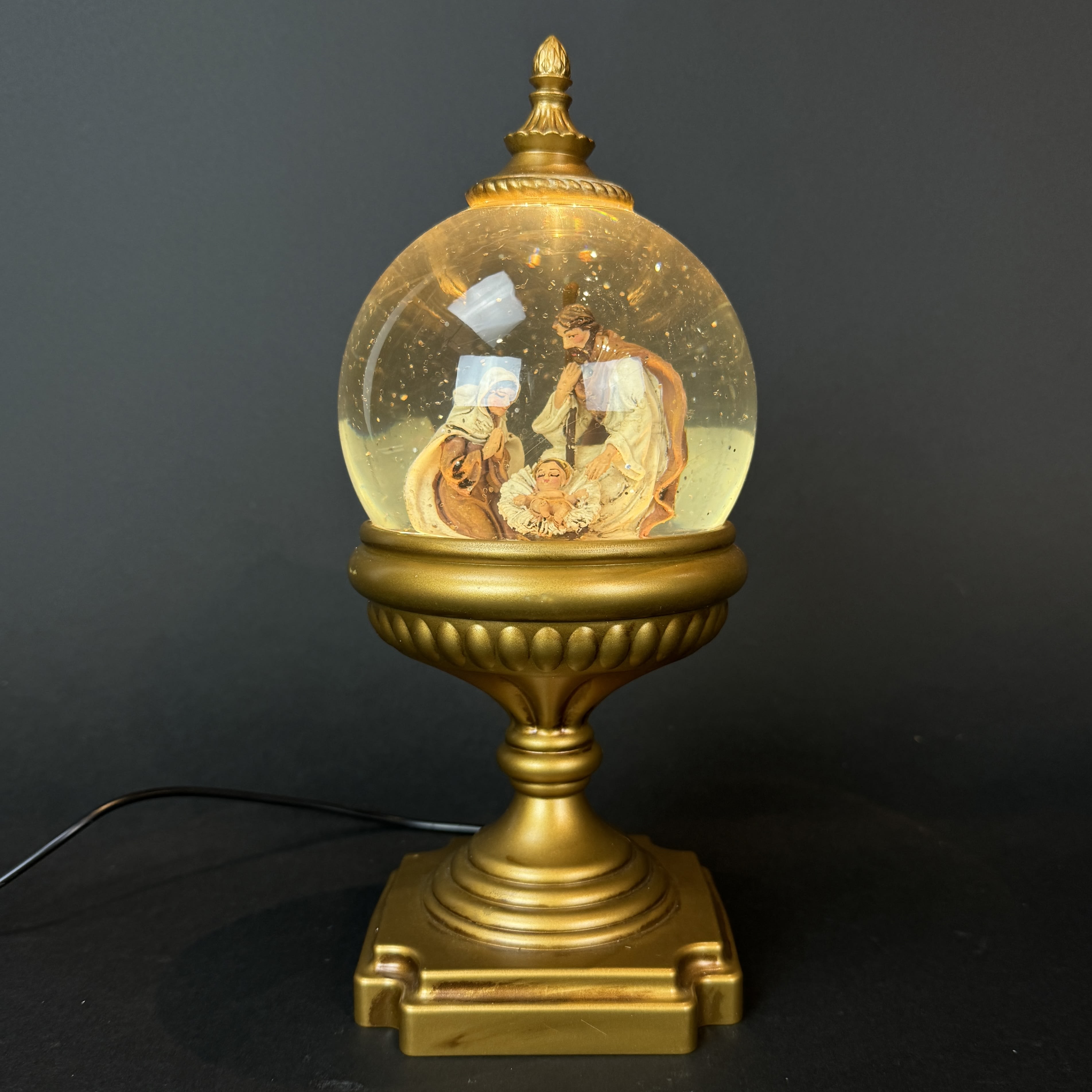 Holy Family Water Lantern 8" H